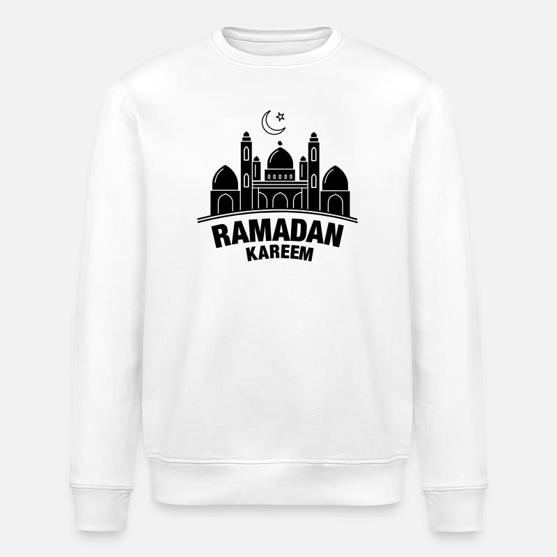 Ramadan Kareem Moschee - Stanley/Stella Unisex Bio-Sweatshirt ROLLER - Weiß