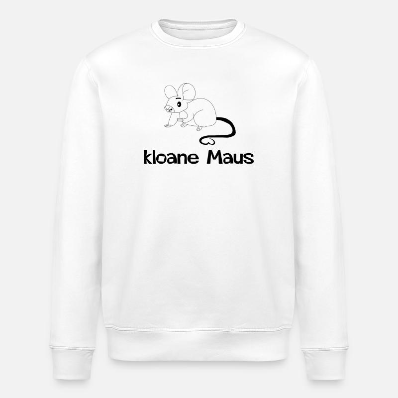 kloane Maus - petit, dialecte autrichien - Sweat bio ROLLER Stanley/Stella Unisexe - blanc