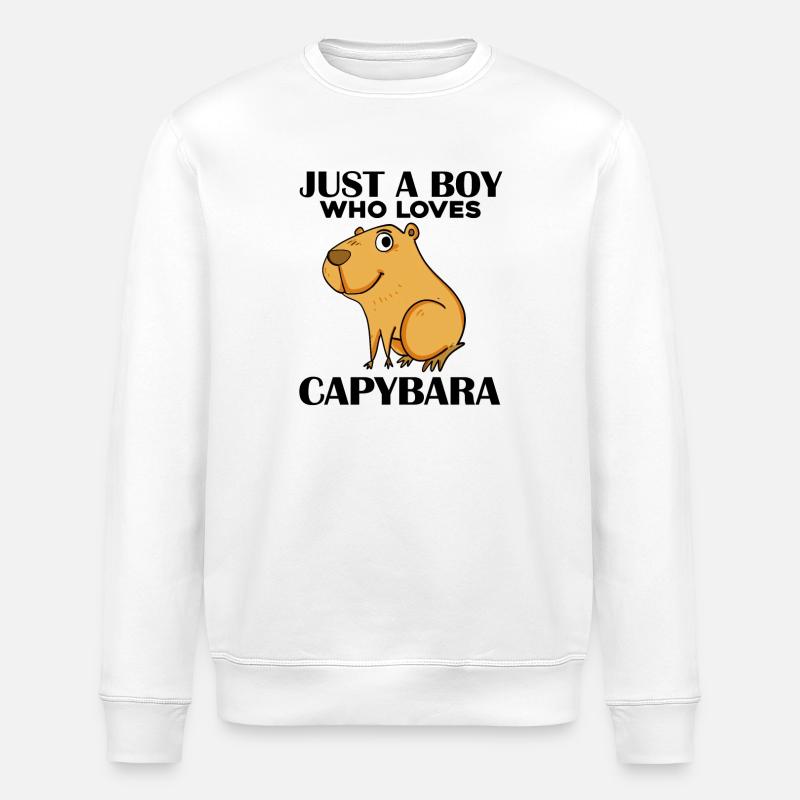Garçon Capybara - Sweat bio ROLLER Stanley/Stella Unisexe - blanc
