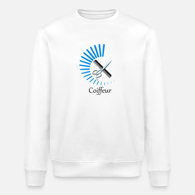 Coiffeur - Sweat bio ROLLER Stanley/Stella Unisexe - blanc