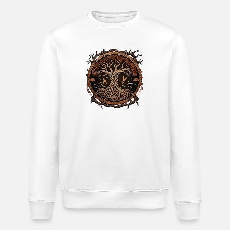 Yggdrasil - Stanley/Stella Unisex Bio-Sweatshirt ROLLER - Weiß