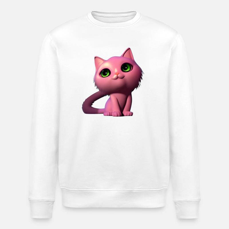 Chat rose sans chat - Sweat bio ROLLER Stanley/Stella Unisexe - blanc