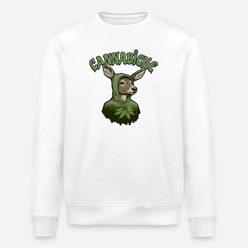 Cannabiche 03 - Stanley/Stella Unisex Bio-Sweatshirt ROLLER - Weiß