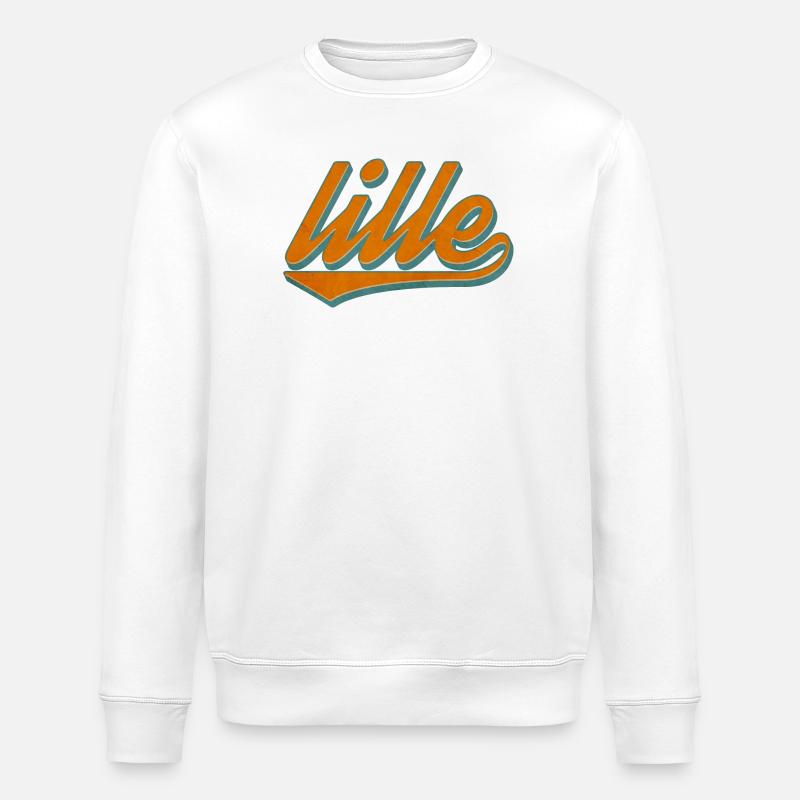 Retro Lille Frankreich - Stanley/Stella Unisex Bio-Sweatshirt ROLLER - Weiß