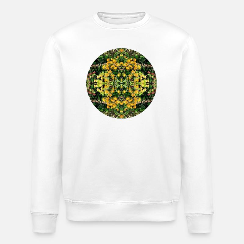 Nature Mandala Spring à Dennenlohe - Sweat bio ROLLER Stanley/Stella Unisexe - blanc