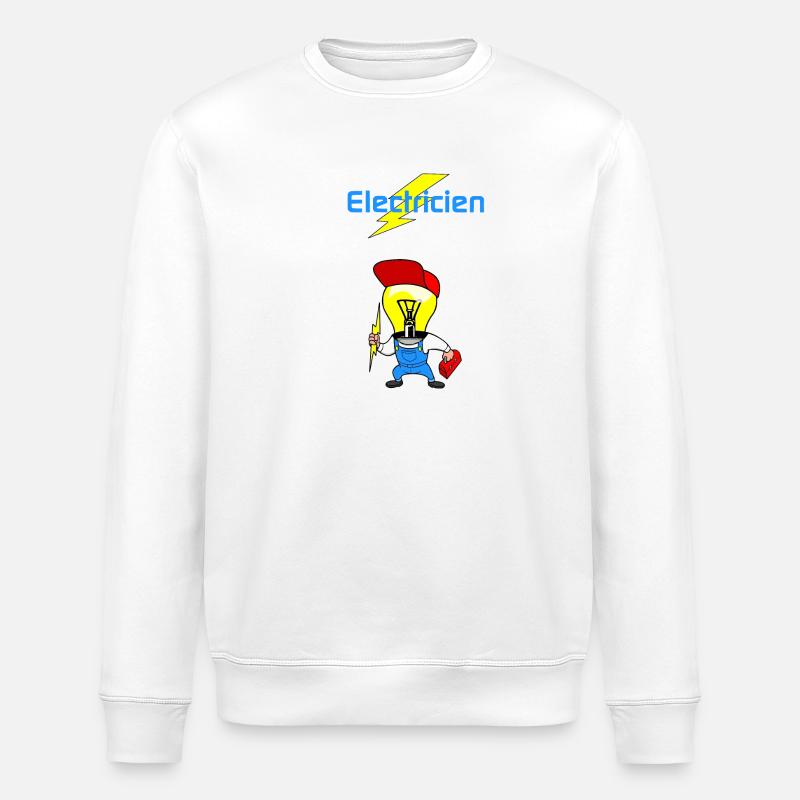 Elektriker - Stanley/Stella Unisex Bio-Sweatshirt ROLLER - Weiß
