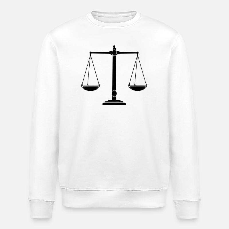 Balance du plat - Sweat bio ROLLER Stanley/Stella Unisexe - blanc