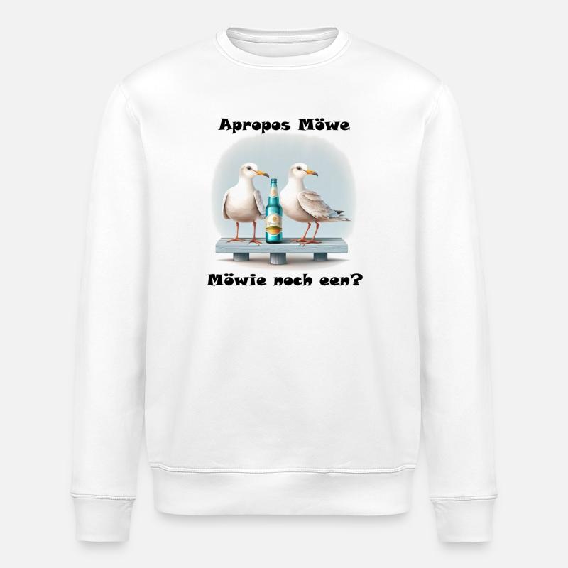 Möwie noch een? - Stanley/Stella Unisex Bio-Sweatshirt ROLLER - Weiß
