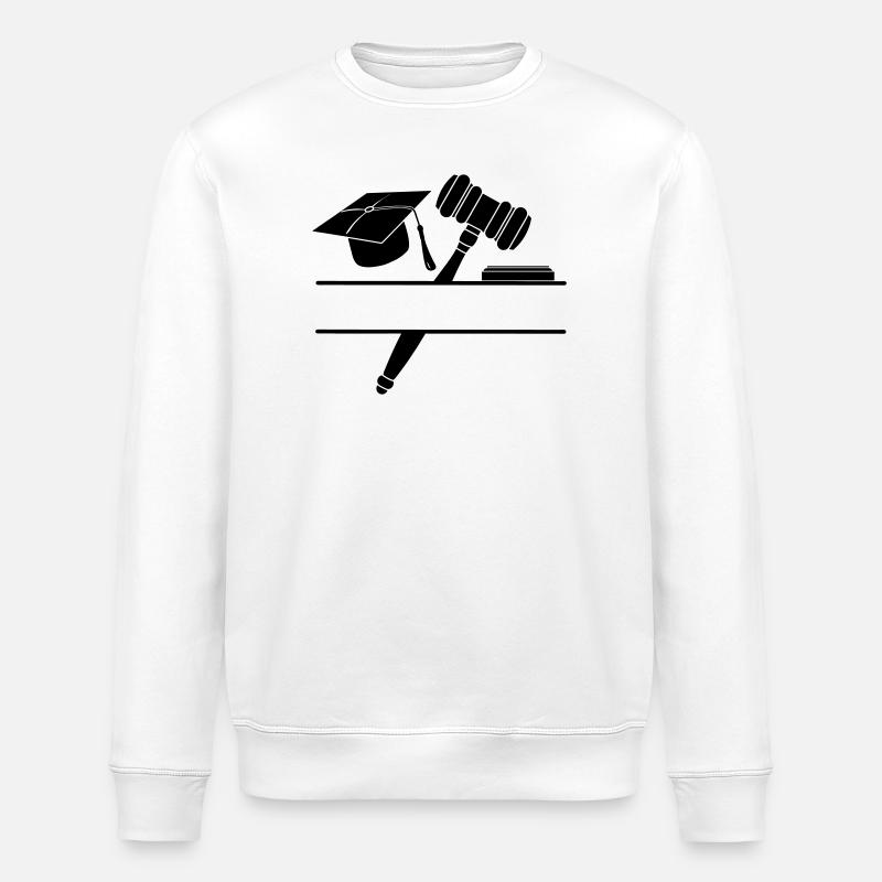 Monogramme juge avocat - Sweat bio ROLLER Stanley/Stella Unisexe - blanc