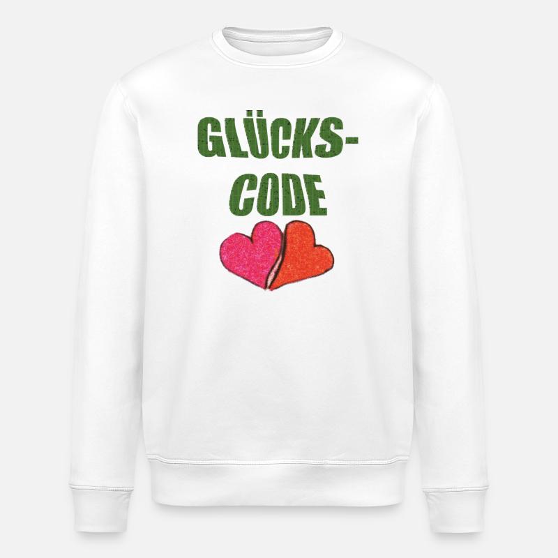 glückscode - Stanley/Stella Unisex Bio-Sweatshirt ROLLER - Weiß