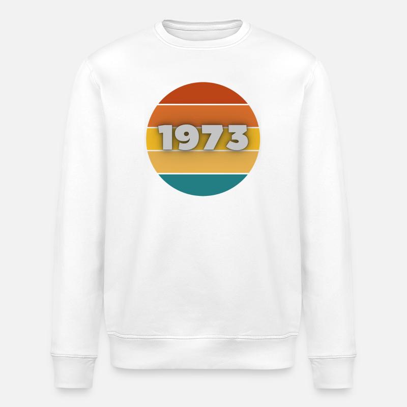 1973, année de naissance, 50 ans - Sweat bio ROLLER Stanley/Stella Unisexe - blanc