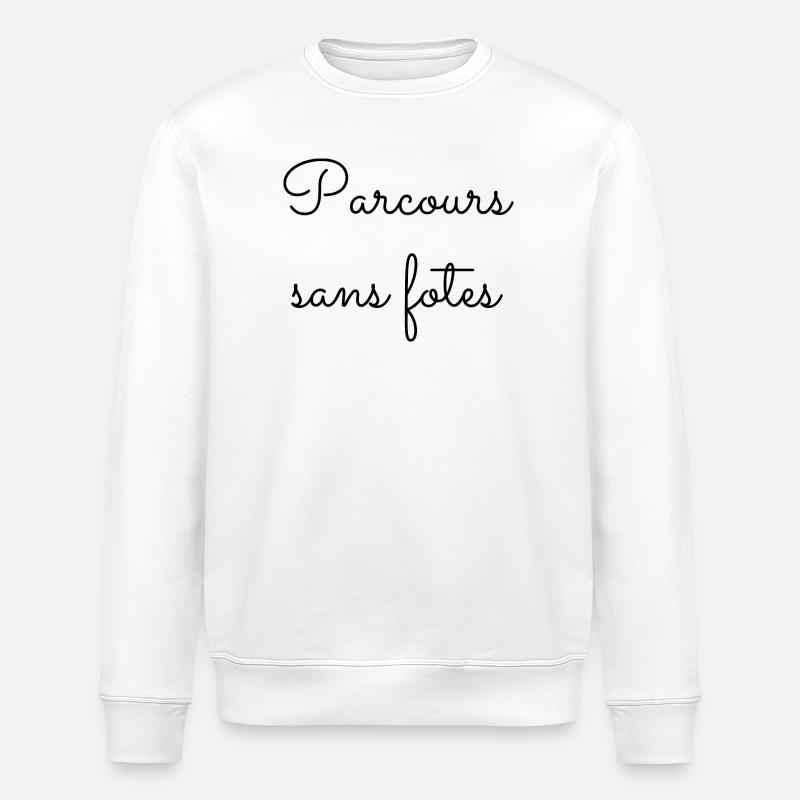Parcours sans fotes - Sweat bio ROLLER Stanley/Stella Unisexe - blanc