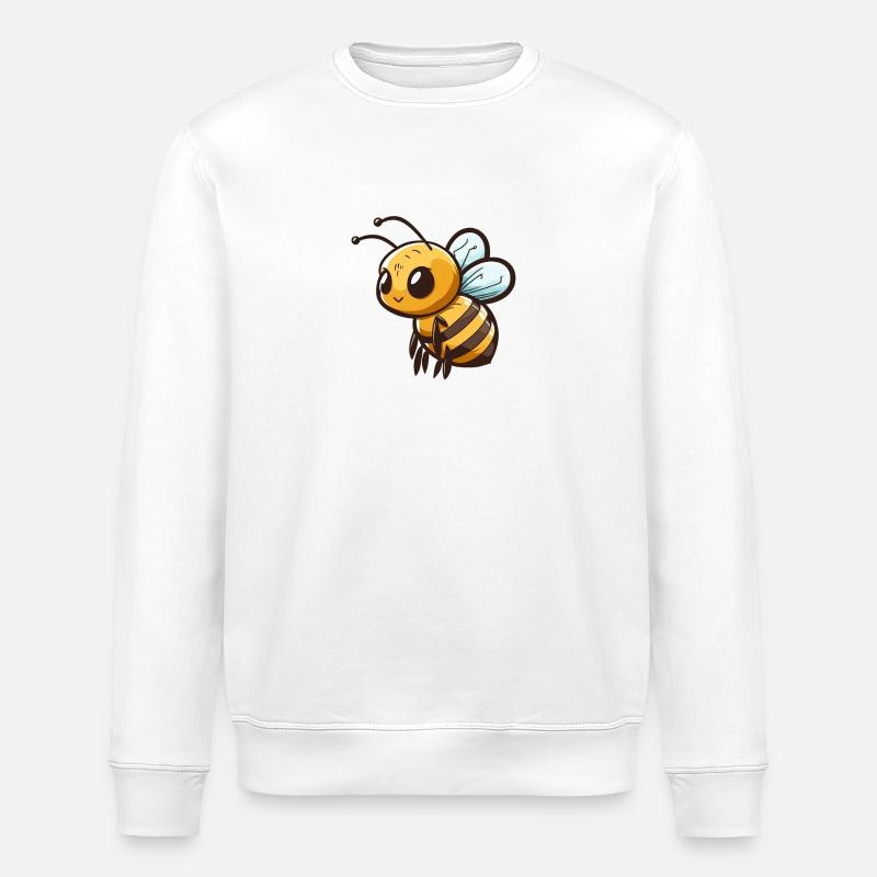 Abeille comique mignonne - Sweat bio ROLLER Stanley/Stella Unisexe - blanc