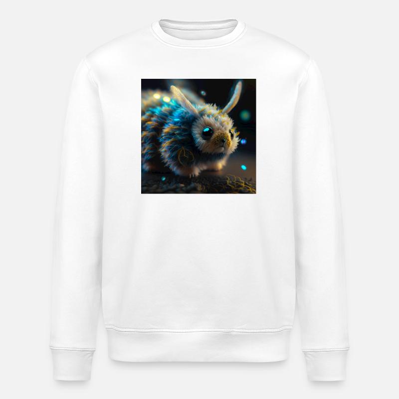 Photo macro creature 04 - Stanley/Stella ROLLER Unisex Organic Sweatshirt - white