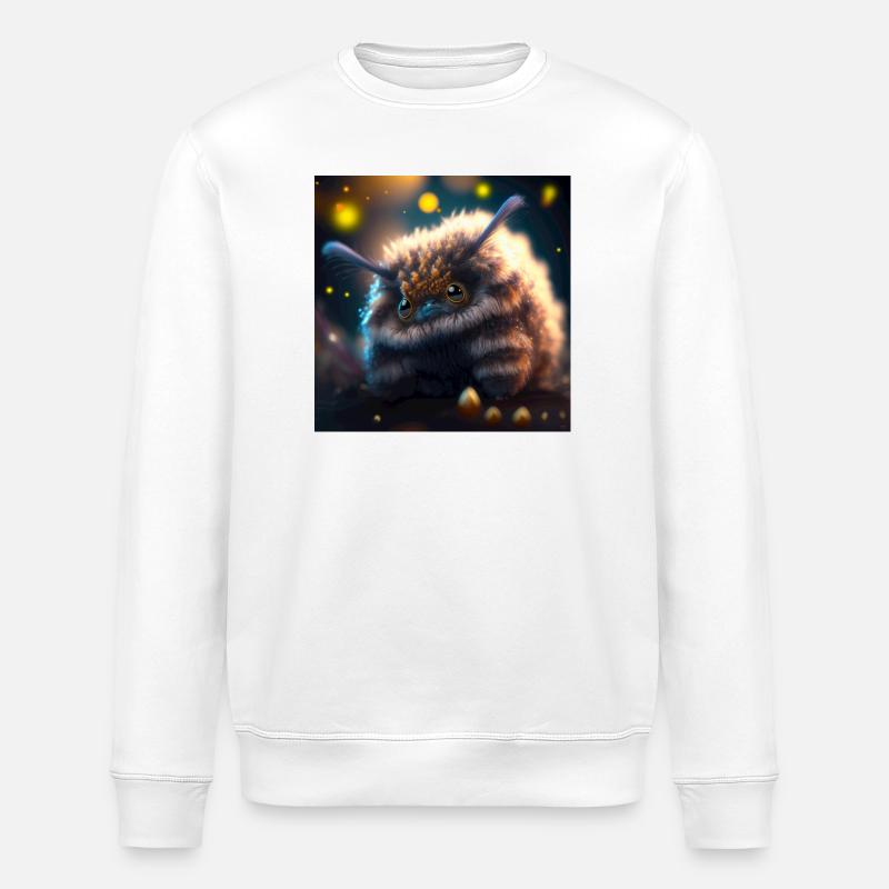 Photo macro créature 06 - Sweat bio ROLLER Stanley/Stella Unisexe - blanc