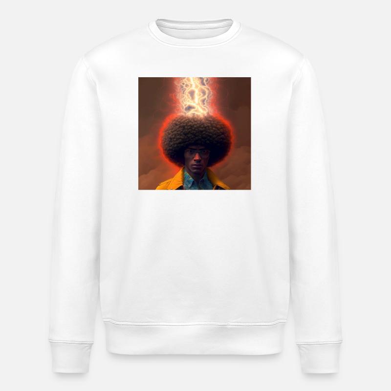 Portrait elektrik 19 - Sweat bio ROLLER Stanley/Stella Unisexe - blanc