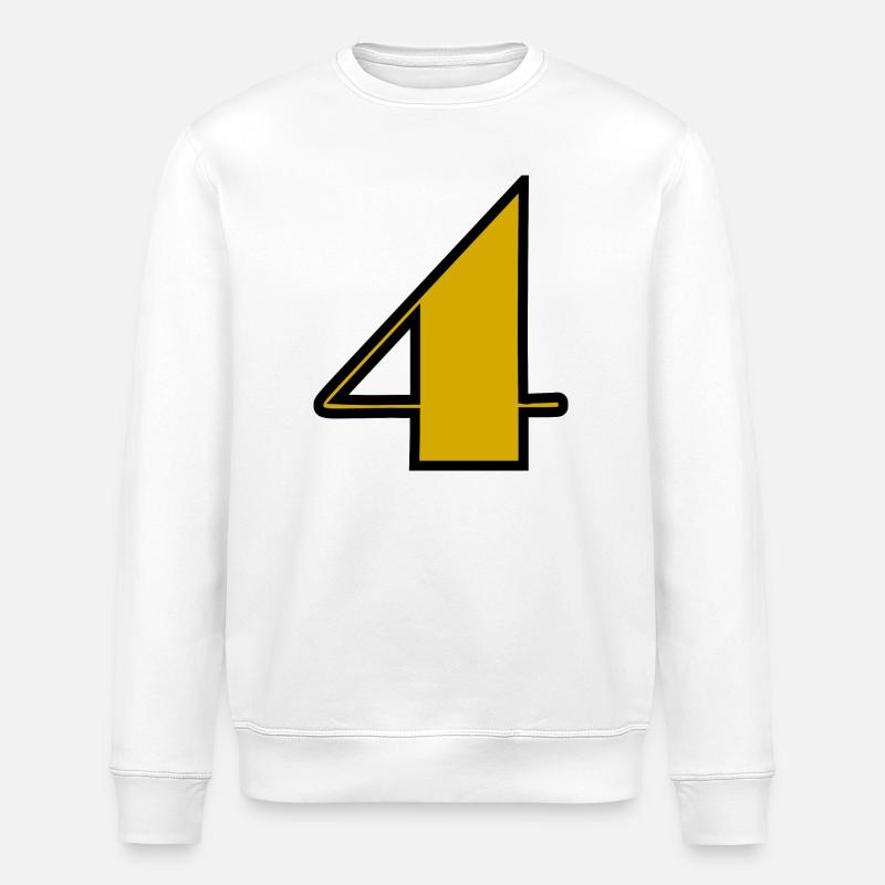 4,4 ANS,4e ANNIVERSAIRE,ANNIVERSAIRE 4 ANS,QUATRE - Sweat bio ROLLER Stanley/Stella Unisexe - blanc