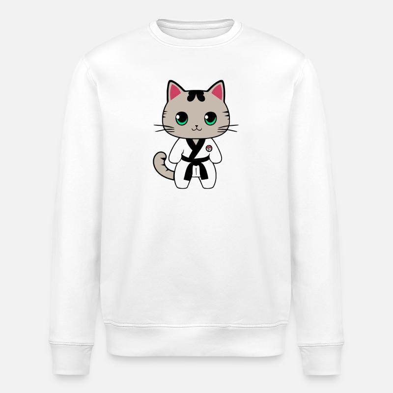 Chatons de karaté - Sweat bio ROLLER Stanley/Stella Unisexe - blanc