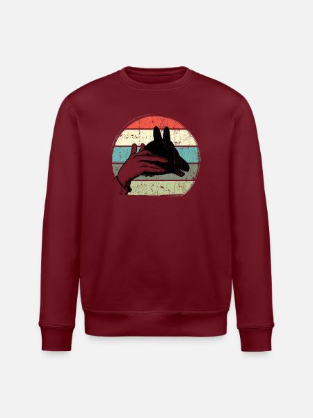 Pastel Handframe Sunset Circle - Stanley/Stella ROLLER Unisex Organic Sweatshirt - white