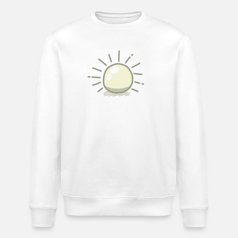 Brillante Zuchtperle - Stanley/Stella Unisex Bio-Sweatshirt ROLLER - Weiß