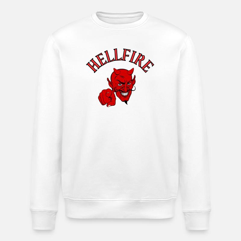 diable, satan, diable, hellfire - Sweat bio ROLLER Stanley/Stella Unisexe - blanc