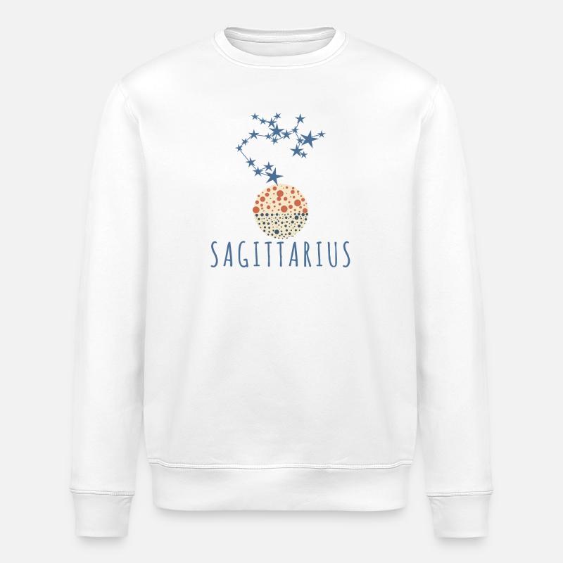 Das Sternbild Schütze - Stanley/Stella Unisex Bio-Sweatshirt ROLLER - Weiß