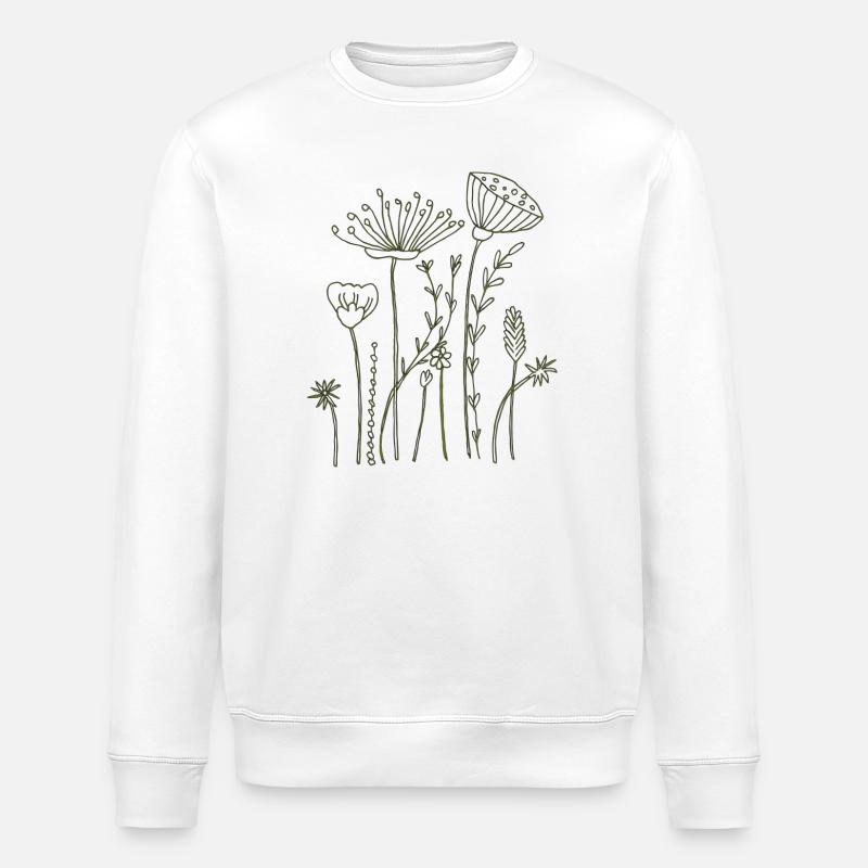trockenblumen - Stanley/Stella Unisex Bio-Sweatshirt ROLLER - Weiß