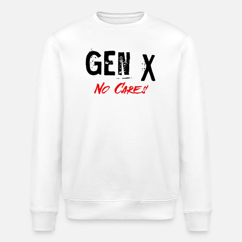 Génération X - Sweat bio ROLLER Stanley/Stella Unisexe - blanc