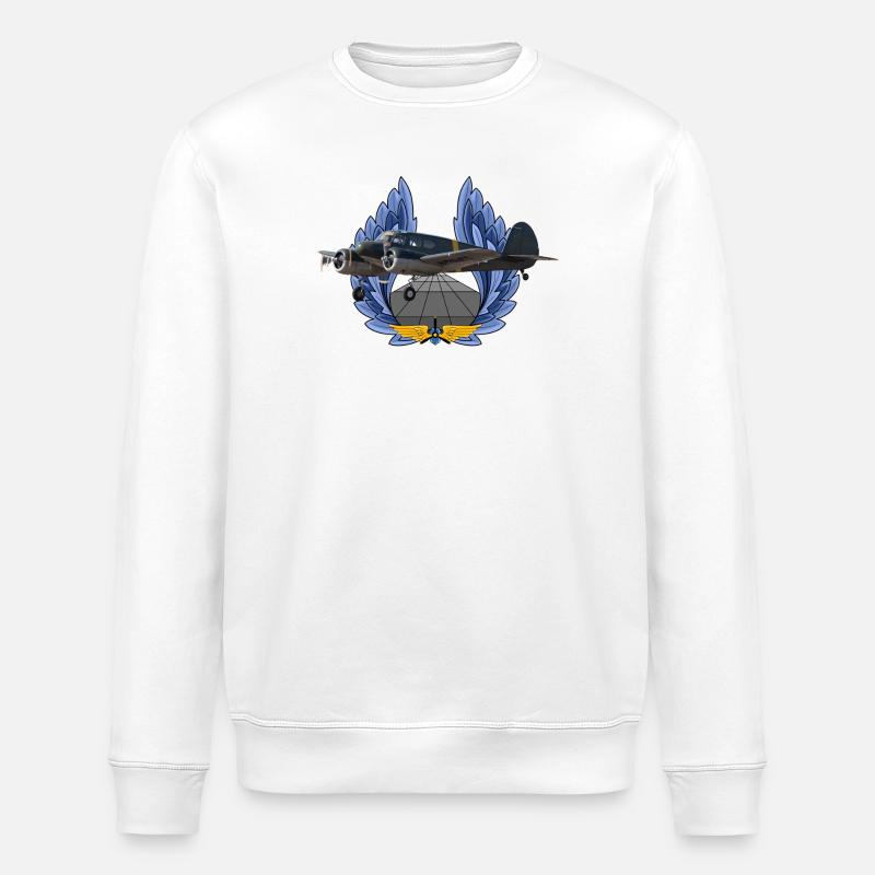 UC-78 Bobcat - Stanley/Stella Unisex Bio-Sweatshirt ROLLER - Weiß