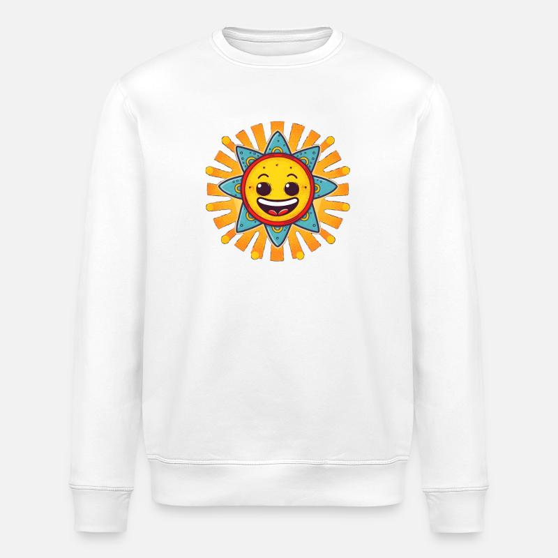 Joyeux soleil - Sweat bio ROLLER Stanley/Stella Unisexe - blanc