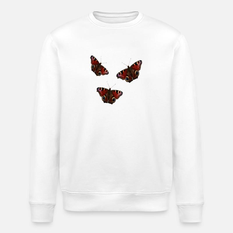 Papillons - Sweat bio ROLLER Stanley/Stella Unisexe - blanc