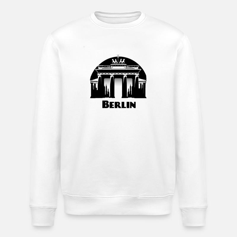 Berlin - Stanley/Stella ROLLER Unisex Organic Sweatshirt - white
