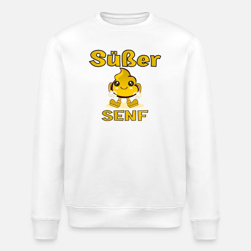 GRILLSOßE - Süßer Senf - Stanley/Stella Unisex Bio-Sweatshirt ROLLER - Weiß