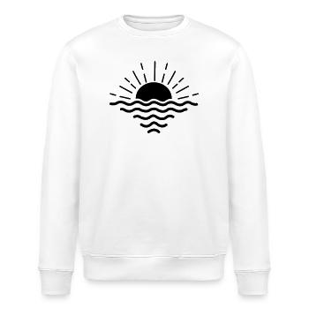 Sonnenuntergang Meer - Stanley/Stella Unisex Bio-Sweatshirt ROLLER - Weiß - Vorne - Nik (191cm)