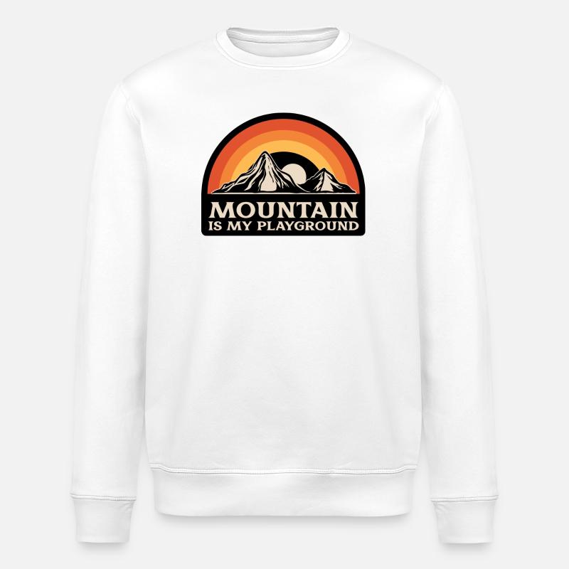 Mountain is my playground - Sweat bio ROLLER Stanley/Stella Unisexe - blanc