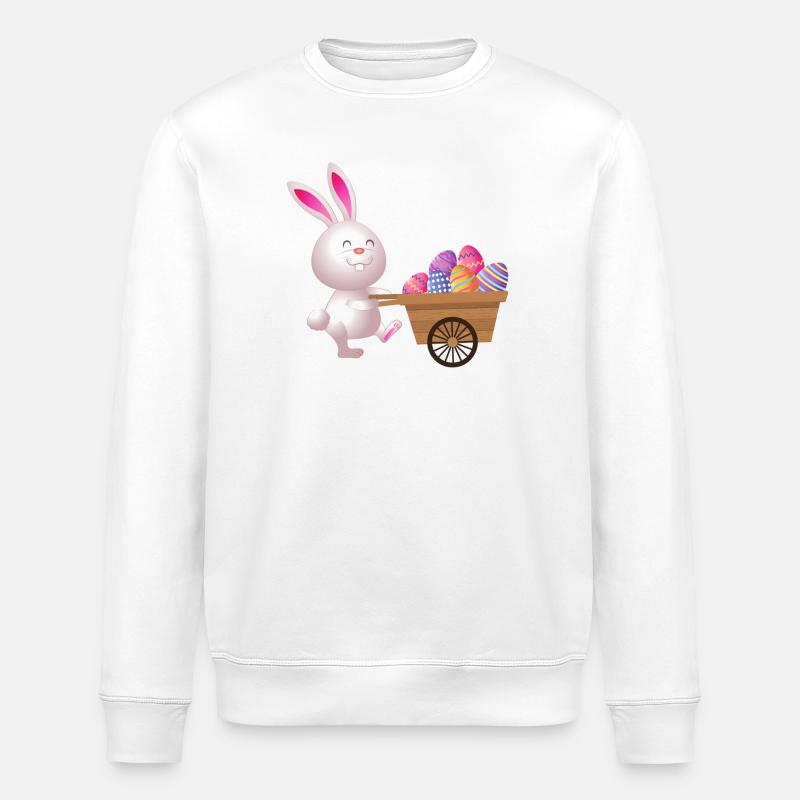 Easter, Easter, Easter - Stanley/Stella ROLLER Unisex Organic Sweatshirt - white