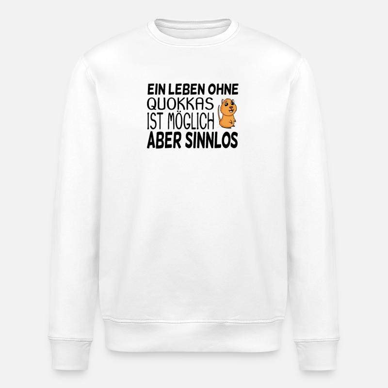 Quokka - Stanley/Stella Unisex Bio-Sweatshirt ROLLER - Weiß