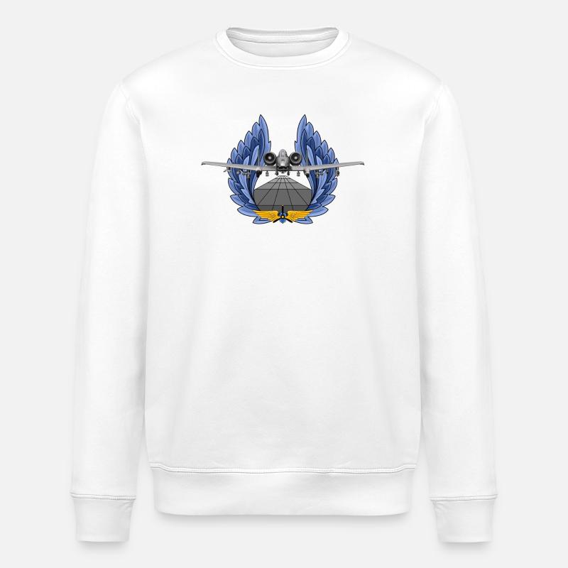 A-10 Thunderbolt - Stanley/Stella Unisex Bio-Sweatshirt ROLLER - Weiß