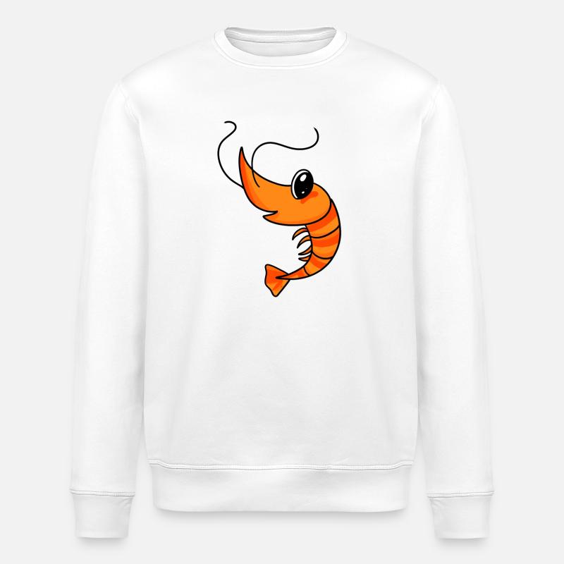 Shrimp Shrimp - Stanley/Stella ROLLER Unisex Organic Sweatshirt - white