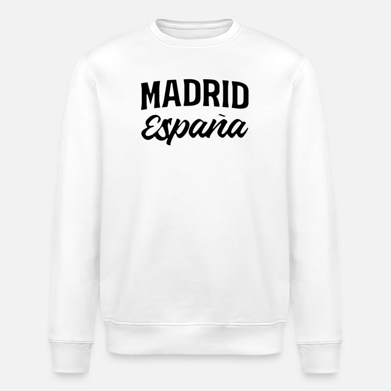 Lettrage madrilène avec accent espagnol - Sweat bio ROLLER Stanley/Stella Unisexe - blanc