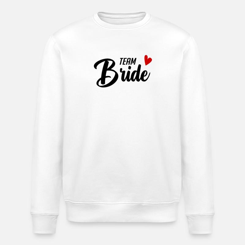Team Bride Motiv - Stanley/Stella Unisex Bio-Sweatshirt ROLLER - Weiß