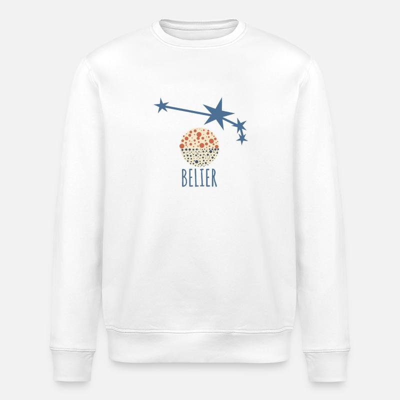 Das Sternbild Widder - Stanley/Stella Unisex Bio-Sweatshirt ROLLER - Weiß