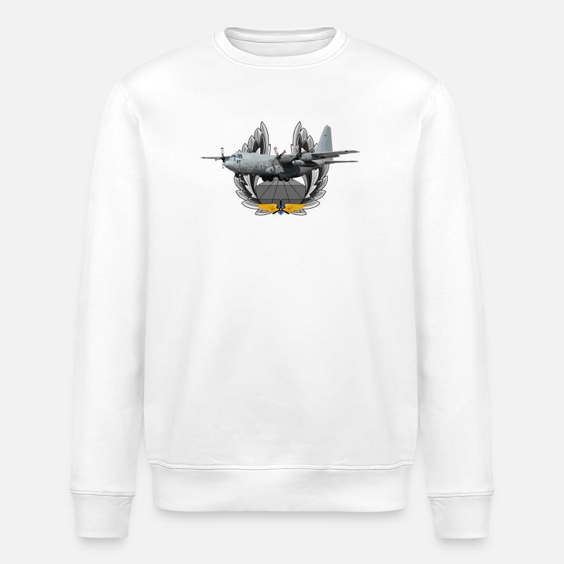 C-130 Hercules - Stanley/Stella Unisex Bio-Sweatshirt ROLLER - Weiß