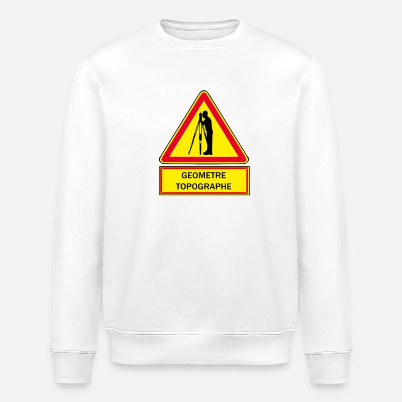Géomètre topographe - Sweat bio ROLLER Stanley/Stella Unisexe - blanc