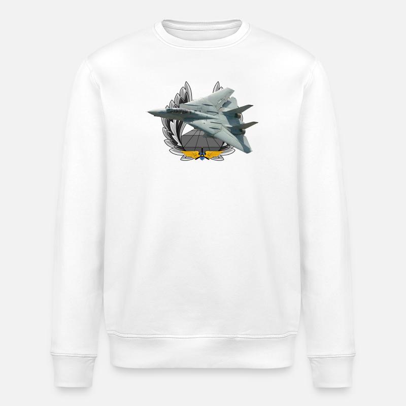 F-14 Tomcat - Stanley/Stella Unisex Bio-Sweatshirt ROLLER - Weiß