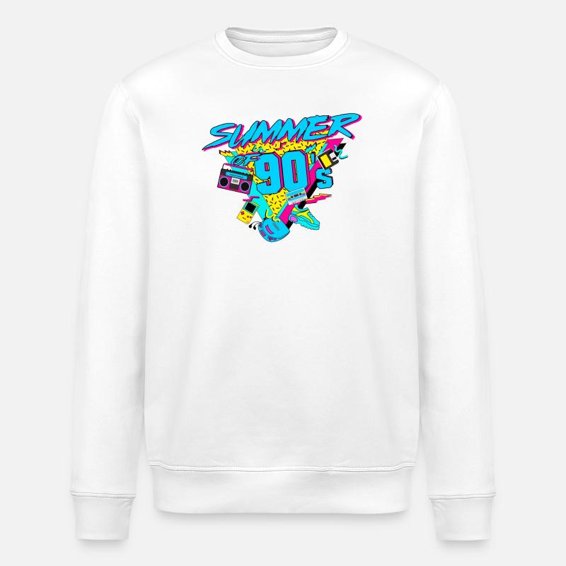 Été des années 90 Rétro - Sweat bio ROLLER Stanley/Stella Unisexe - blanc