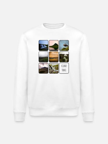 IJsland Reizen - Stanley/Stella Uniseks bio-sweatshirt ROLLER - wit