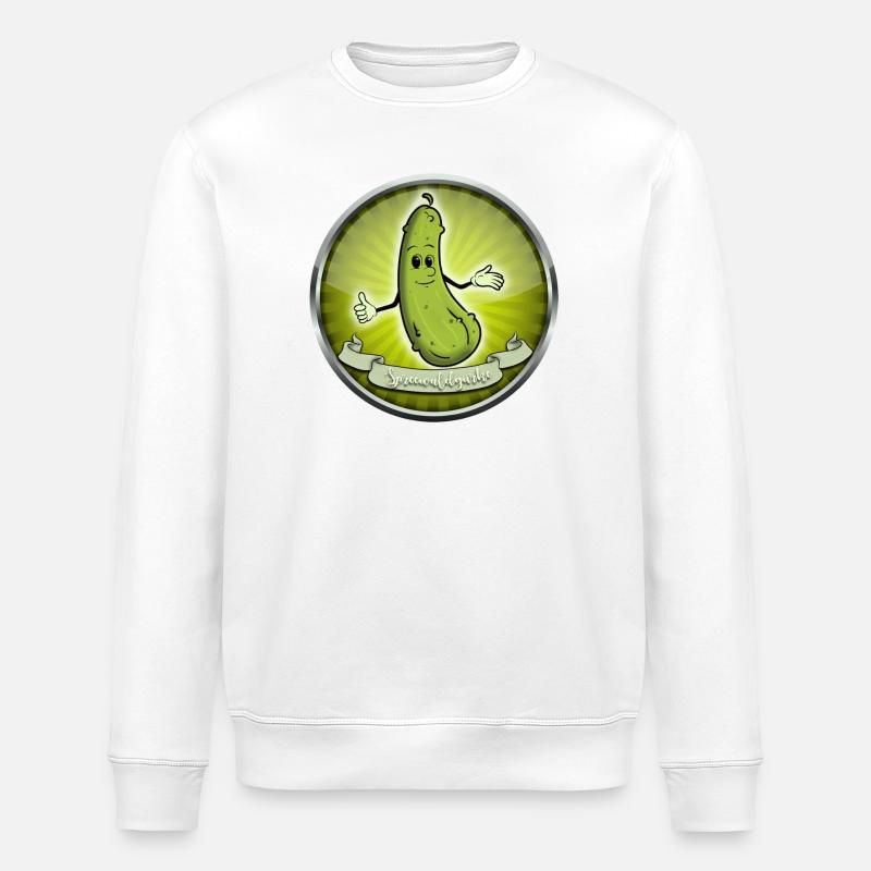 Concombre de Spreewald - Sweat bio ROLLER Stanley/Stella Unisexe - blanc