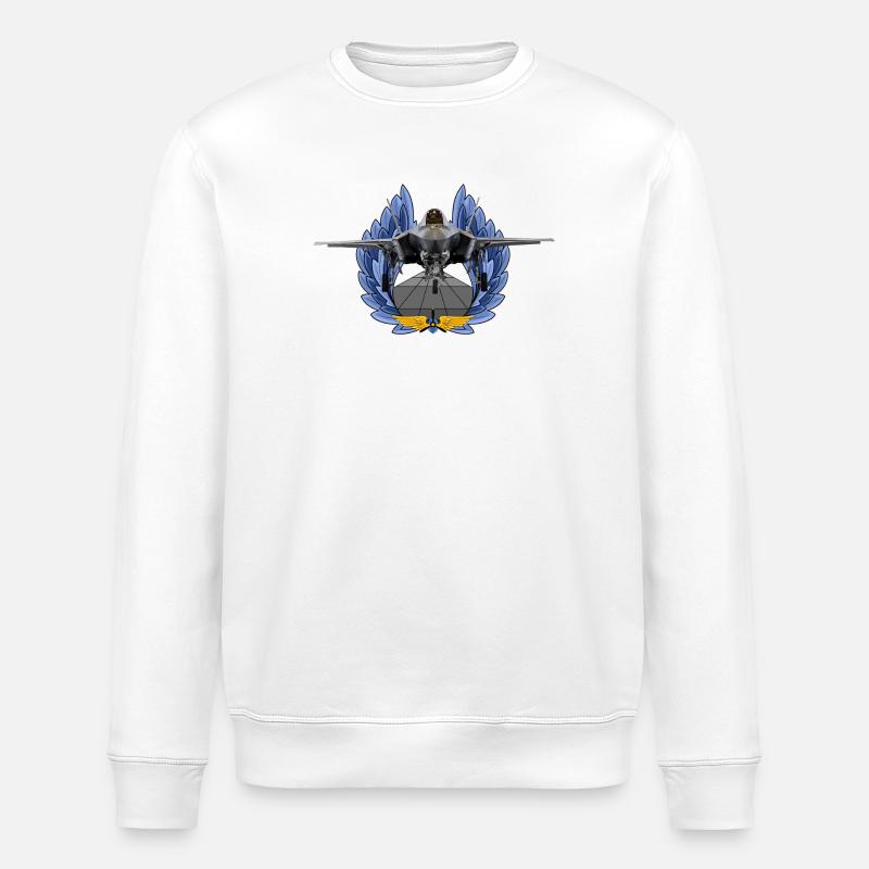 F-35 Lightning II - Stanley/Stella Unisex Bio-Sweatshirt ROLLER - Weiß