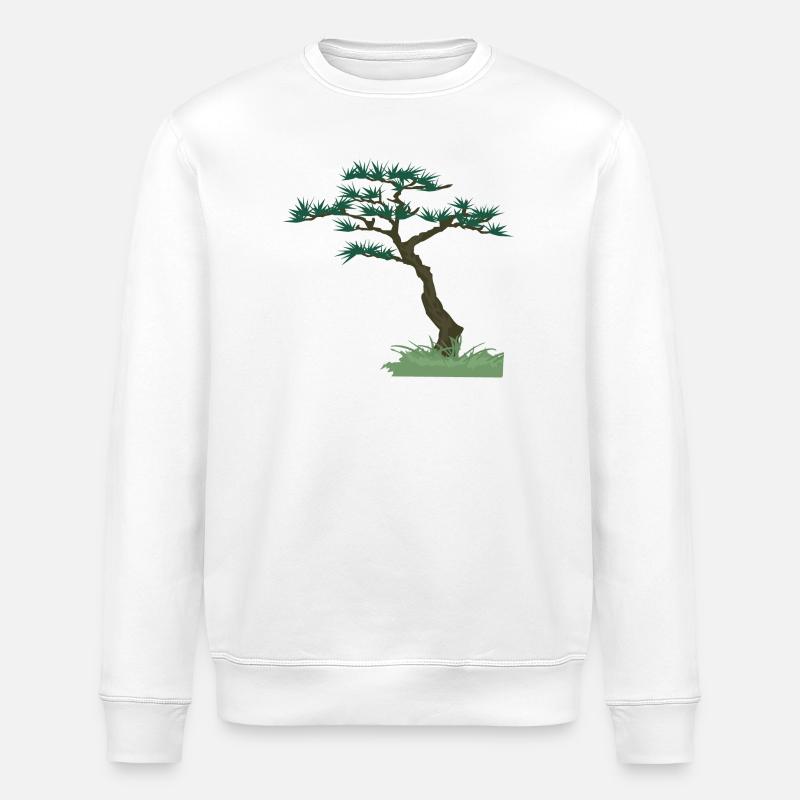 Old Tree | gnarled tree - Stanley/Stella ROLLER Unisex Organic Sweatshirt - white